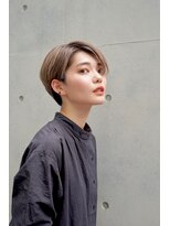 レンジシ オモテサンドウ(RENJISHI omotesando) ペールグレージュの艶ハンサムマッシュ