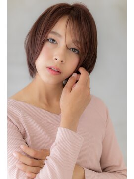 カバーヘア ブリス 北浦和(COVER HAIR bliss) 艶ボルドー大人可愛いシンプルショート303Y北浦和20代30代40代