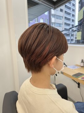 エイト 恵比寿店(EIGHT ebisu) オレンジミニマムショートボブ