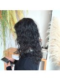 ウェーブロングパーマ