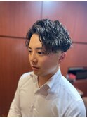 パーマ×フェード