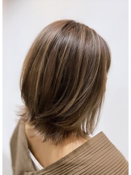 エヌプラス ヘアー(N+ hair) 馴染ませハイライト　ブラウン