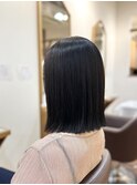 艶髪/切りっぱなし/30代40代50代/ミディアム/髪質改善