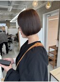 ダークブラウン☆コンパクトボブ