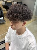 プードルパーマハードスパイラルパーママッシュメンズパーマ束感