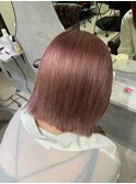 ダブルカラー、ブリーチカラー、ボブ