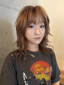 ナループロア ルームー(Nalu pu loa ROOMOO) ブラウンカラー/ブラウンベージュ/レイヤーカット