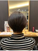 大人可愛いマッシュショートボブ
