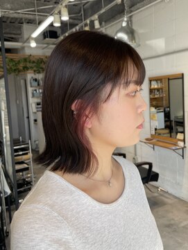 マルクヘアケア(MALQ HAIR CARE) 耳掛けで可愛いピンクイヤリングカラー