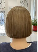ショートボブ×縮毛矯正