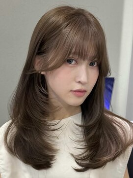 バレットプラス 銀座(VALETTE+) ◎チョコレートブラウンにゆるレイヤーカット◎