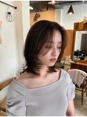 ★レイヤーカットひし形ミディアム30代40代顔周りボブ髪質改善