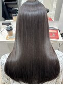 美髪メルティーカラーグレージュダークアッシュ暗めカラー