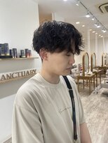 サンクチュアリ ウィズエデン 京橋店(Sanctuary with eden)&nbsp;センター分けパーマ