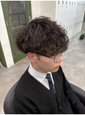 波巻きパーマ