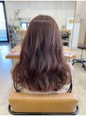 つやマロンブラウン*ウェーブロングヘア