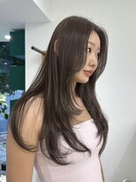 エム(M) 【ブリーチなし】ブラウンカラー/ロング/レイヤー/淀屋橋