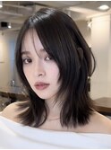 ミディアムレイヤースタイル
