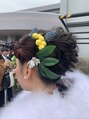 メロウ(Mellow)&nbsp;成人式ヘアセット.髪の毛でお花☆ヘアメイクの仕事もしてます！