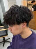宇都宮メンズカットメンズパーマ波巻きスパイラルパーマツイスパ