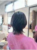 襟足長めの　ウルフstyle