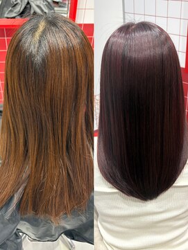 ぷてぃ(petit) ブリーチなしピンクカラー