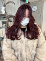 トレンチ(TRENCH)&nbsp;【KOTONA】ブリーチなし チェリーレッド