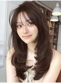 《NYLON.》韓国ハイレイヤーカット×ダークチョコ