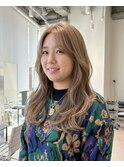 ハイトーン大人かわいいロングウェーブ