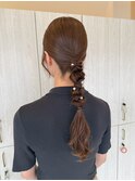 お呼ばれヘアセット×20代タイトスタイル