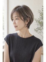 ウィールール 札幌店(WE RULE)&nbsp;40代50代◎白髪ぼかしハイライト×大人丸みショート
