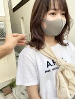 エマ 中山店(EMMA)&nbsp;レイヤーボブ　くすみブラウン　ブラウンカラー　ベージュ