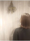 【くびれヘア】外ハネミディアムボブ