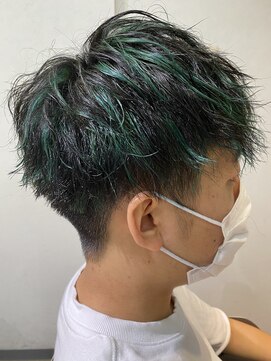 ヌーバイアンドライフ(NU. by and life) Greenメッシュ[ミントアッシュ/アッシュオリーブ]