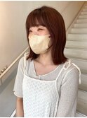 【 ito ／ 梅田 】オレンジブラウン×外ハネボブスタイル