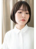 暗髪小顔前下がりクラシカルボブショートTb3大宮20代30代40代
