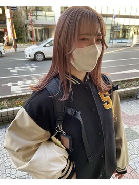 ボアップ 新居浜店(boappu) #ダブルカラー #ピンクベージュ #カラー