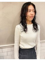 フェンヘアーアイス 中目黒(Fen.hair ici)&nbsp;美髪リラックスウェーブデジタルパーマダークアッシュ大人美人