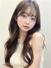 カット＋透明感カラー＋髪質改善アロマTR　￥9000