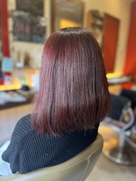 ヘアーズボーネ(hair's Bohne) チェリーレッドカラー