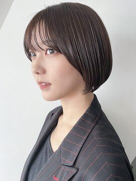 アルバム 渋谷パルコ(ALBUM) ショートボブ_前髪パーマグレーベージュレイヤーロング_9696