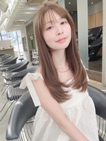 ロンド リリー 銀座(Lond Lily)&nbsp;髪質改善ロング/レイヤーカット/韓国/グレージュ/前髪[銀座]