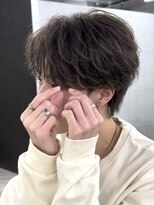 エデアンホンテン メンズサロン(EDEAN 本店 （旧：EDEAN 上通）)&nbsp;フェザーパーマ 熊本メンズパーマ ショートヘア センターパート