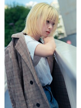 サロンドミルク 新百合ヶ丘店(salon de MiLK) 抜きっぱなしブロンド×ボブ　新百合ヶ丘