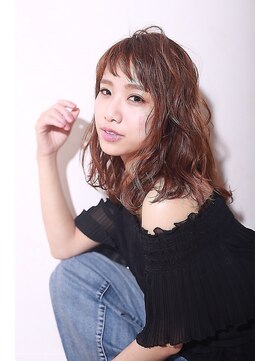 オーバーヘアー 大久保店(over hair) 【over hair】 トレンドウェーブ☆オン眉スタイル