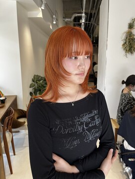 リル 茅ヶ崎(Liru:) 【河野凜】ハッシュカット×オレンジ
