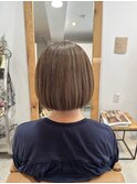 脱白髪染め 白髪があっても明るいカラー