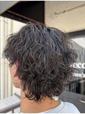 波巻きウルフパーマ