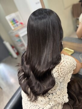 ラピス 横浜(Lapis) ダークブラウンブリーチカラーシールエクステ