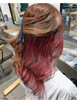 韓国ヘアレイヤーカットダブルハイライトカラー【Lapista池袋】